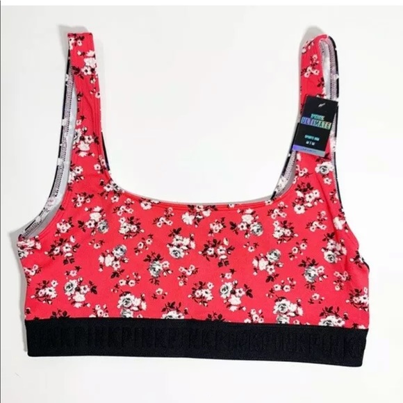 PINK Victoria's Secret Other - Pink by VS Sports Bra in Red with Flowers